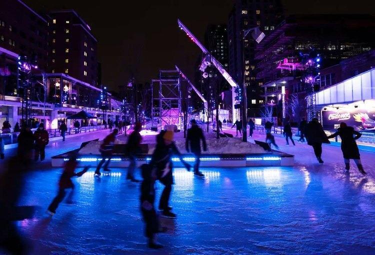 Patinoire de l'Esplanade Tranquille Montréal