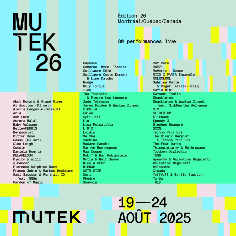 MUTEK Lineup