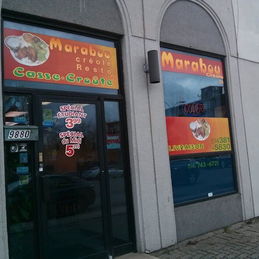 MARABOU CR&Eacute;OLE - Restaurants pr&egrave;s de: H2N1A3