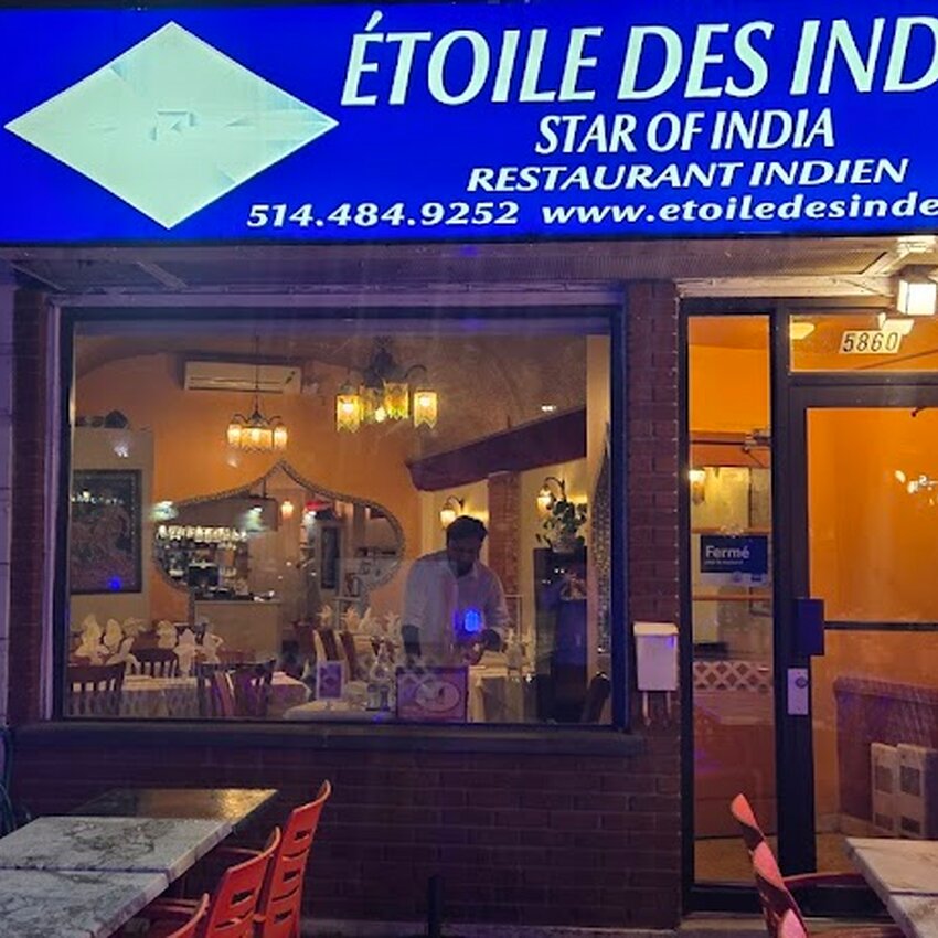 &Eacute;toile Des Indes - Star of India - Restaurants pr&egrave;s de: H4B1M2
