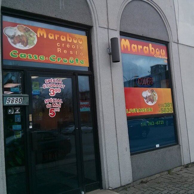 MARABOU CR&Eacute;OLE - Restaurants pr&egrave;s de: H3L2N3