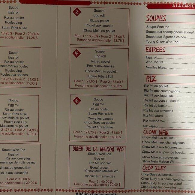 La Maison Wo Trois-Rivières - Menu, Reviews & More January 2026