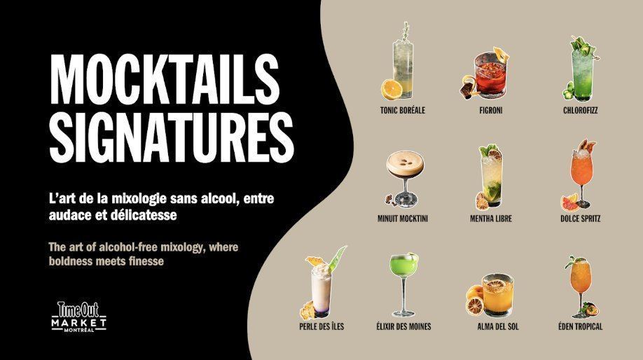 Time Out Market Montréal lance sa première carte signature de mocktails