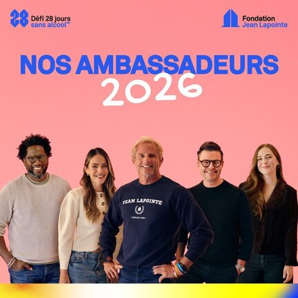 La Fondation Jean Lapointe lance le Défi 28 jours sans alcool 2026