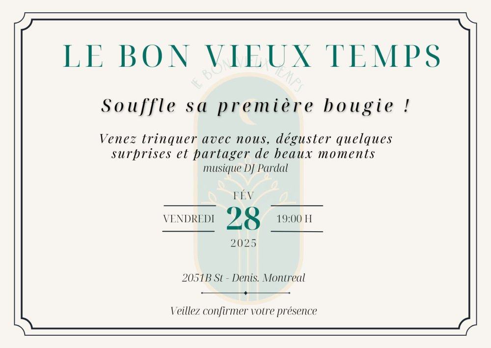 Fêter notre 1er anniversaire avec nous! - événement