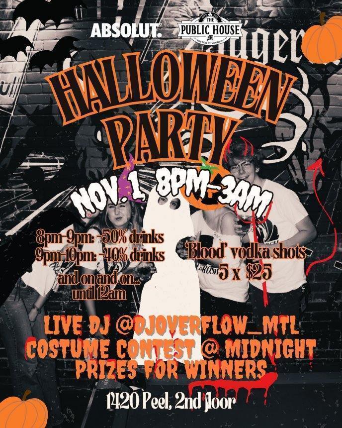 Une nuit de frayeur au McLean's Public House - événement