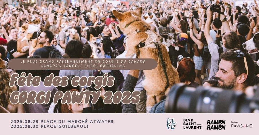 Corgi Balade et Pawrade 2025 à Montréal - événement Corgi Balade et Pawrade 2025 à Montréal - événement
