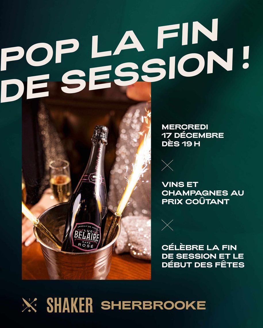 Pop la fin de session! - événement