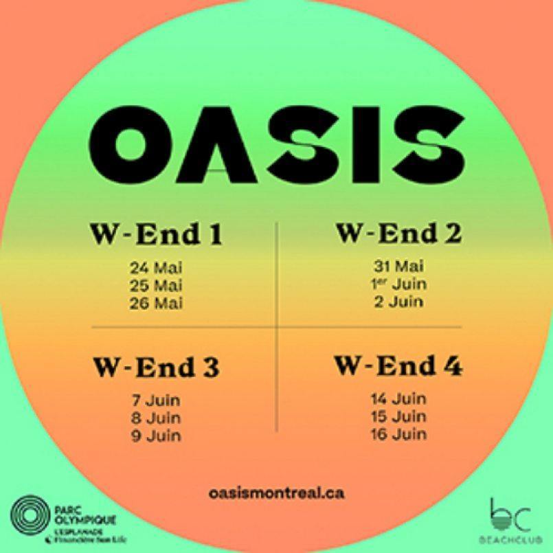 Oasis Montréal présenté par Beachclub - événement