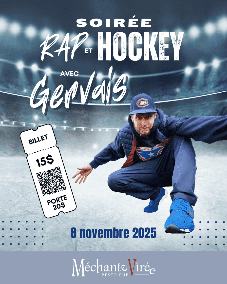 Soirée Rap et Hockey avec Gervais - événement Soirée Rap et Hockey avec Gervais - événement