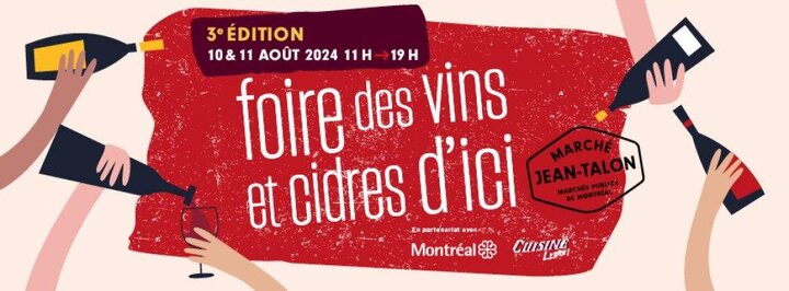 Foire des vins et cidres dici au Marché Jean-Talon