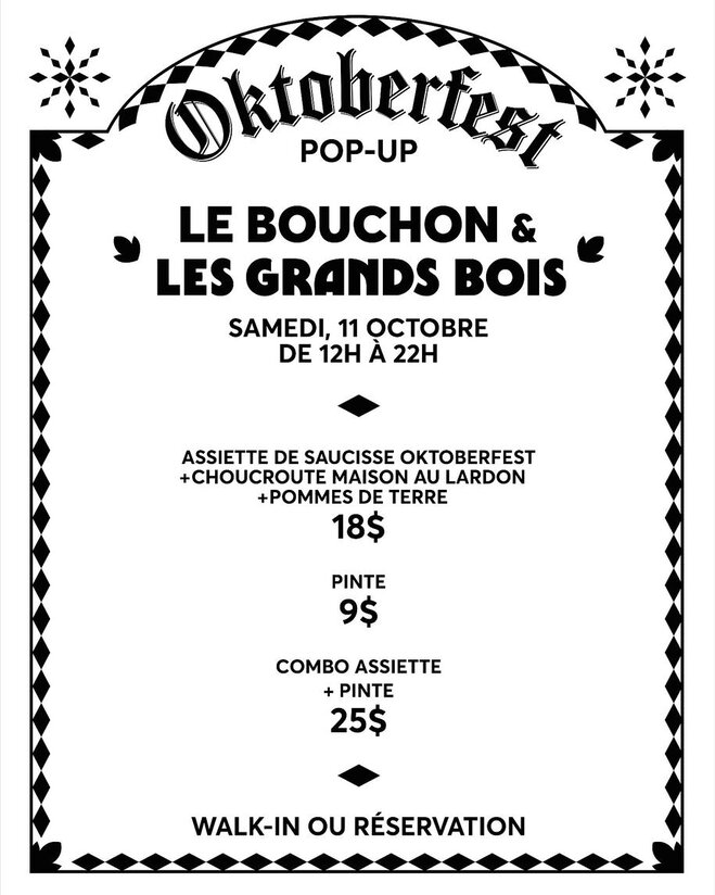 Oktoberfest at Le Bouchon par Bleu & Persillé