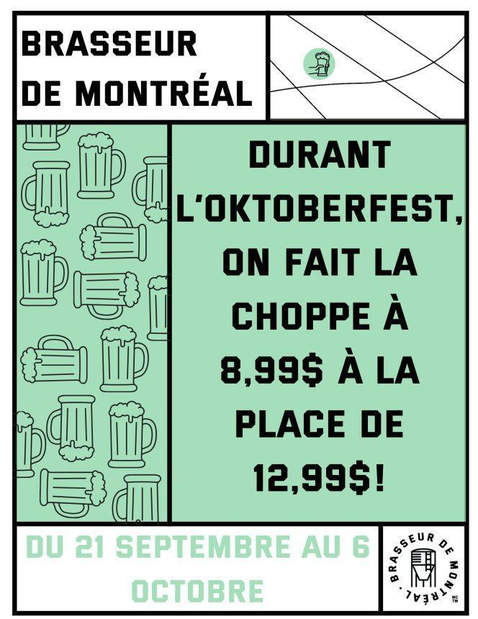 Oktoberfest at Brasseur de Montréal
