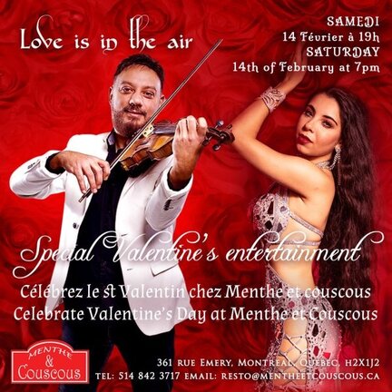 Valentines Day Special Bellydance Dinner Shows Event