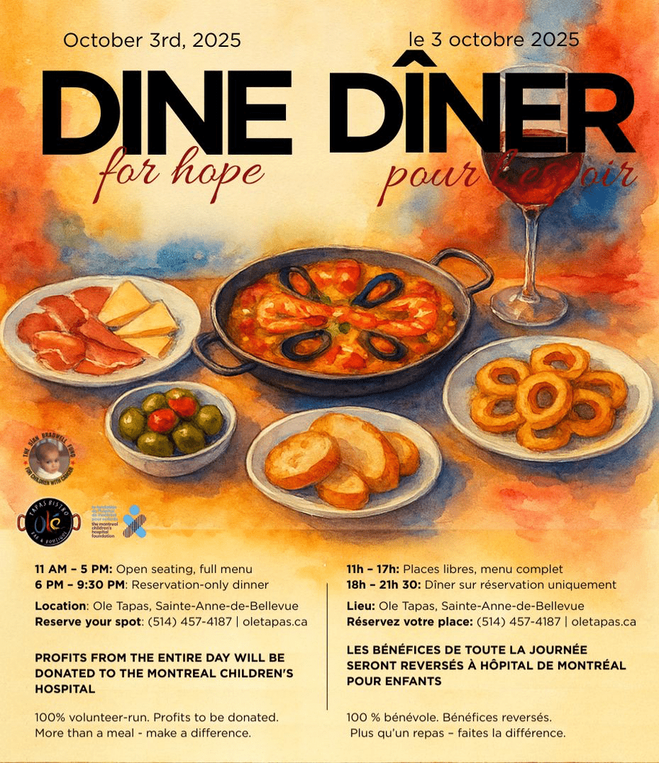 DÎNER pour lespoir chez Olé Tapas