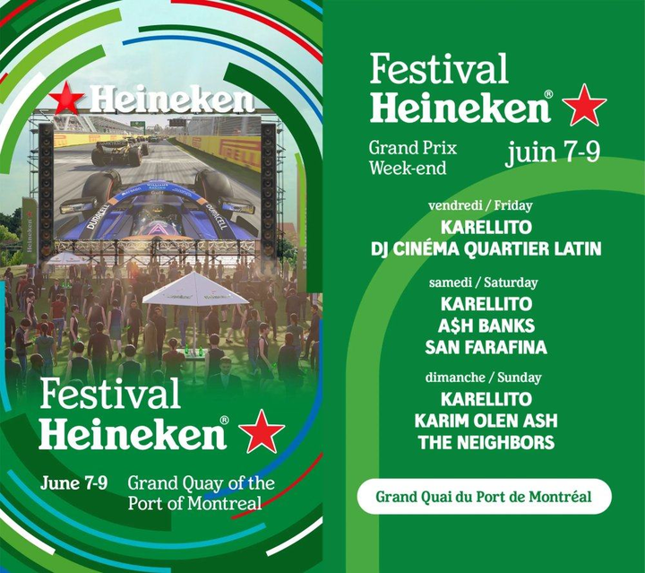 Festival Heineken du Grand Prix du Canada à Montréal
