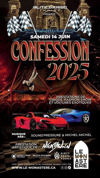 CONFESSION - Grand Prix Party at Le Monastère