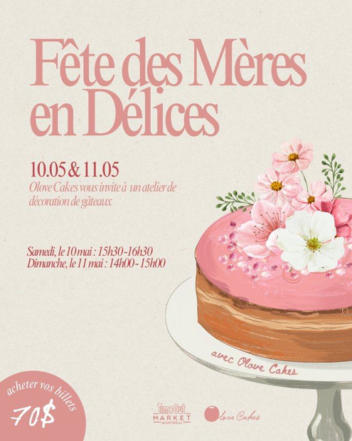 Cake Decorating Workshop in Collaboration with Olove Cakes at Time Out Market Montréal