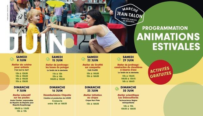 Free Summer Program at Jean-Talon Market!
